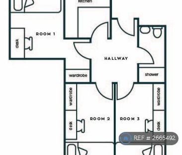 1 bedroom in a flat share to rent - Photo 5