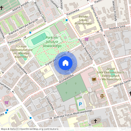 ul. Drukarzy, Dolne Przedmieście, Bielsko-Biała, śląskie