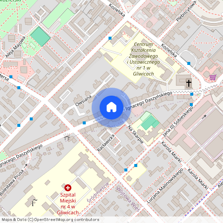 Centrum, Stare Miasto, Okolica Siemińskieg, Wojska Polskiego, Gliwice, śląskie