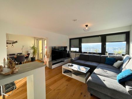 Moderne 4 1/2 Zim. Wohnung, oberste Etage mit Lift, Einbauküche, Panorama - Balkon, große Garage - Photo 3