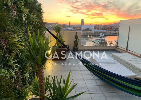 Amazing 1 Bedroom Penthouse with Views of Barcelona