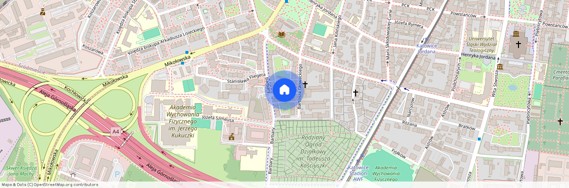 ul. Skalna, Śródmieście, Katowice, śląskie