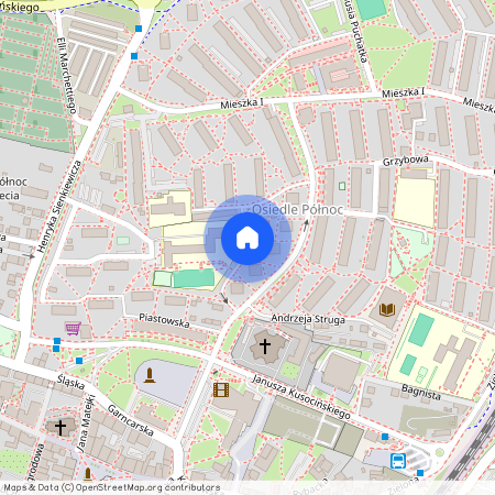 ul. ks. Jerzego Popiełuszki, Chrzanów, Chrzanów, chrzanowski, małopolskie