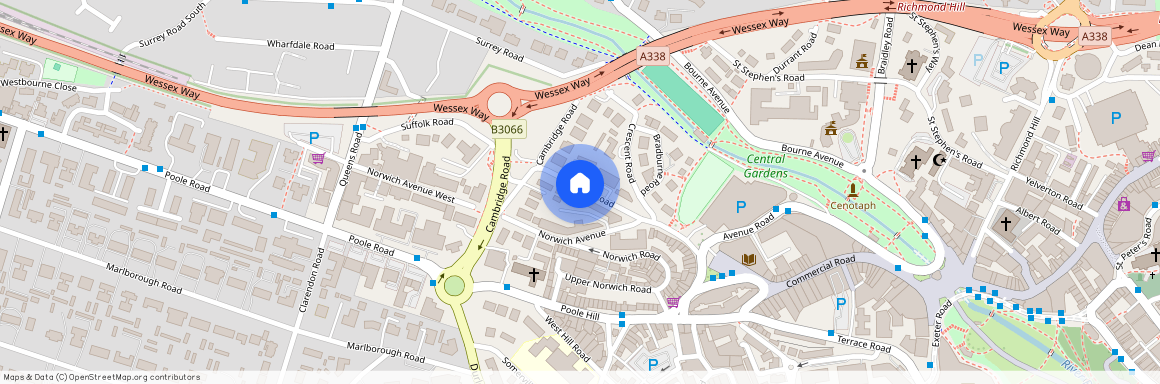 Two Double Bedrooms, Bournemouth (P01531)