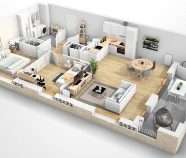 Location appartement t3 67 m² à Nantes (44100) Centre ville-Chantenay - Photo 2