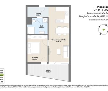 Moderne 2 Zimmer Neubauwohnung mit Küche & großem Balkon in der Inn... - Photo 4