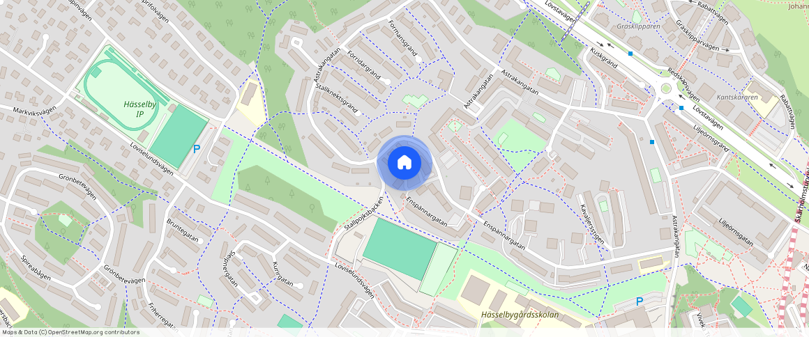 Enspännargatan **, Gård