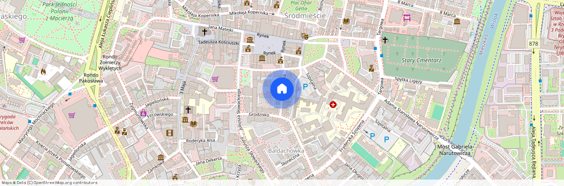 ul. Baldachówka, Śródmieście, Rzeszów, podkarpackie