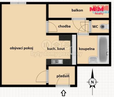 Pronájem bytu 1+kk a garsoniéry 31 m² - Photo 1