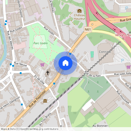 Rue Grand'ville, 52, A, 4800, Verviers