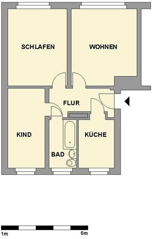 3-Raum-Wohnung mit Tageslichtbad - Photo 5