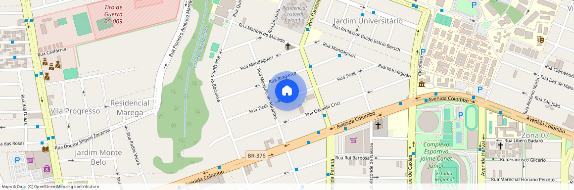 Rua Tiete, 438, Maringá, Maringá - PR, 87020-210, Brazil