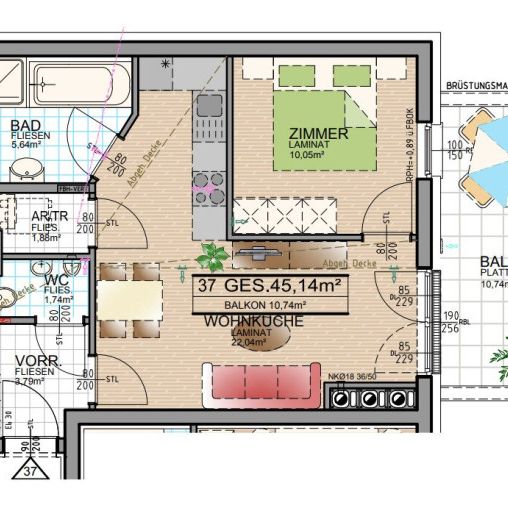 Moderne, helle 2-Zimmerwohnung in Wiener Neudorf - Photo 1