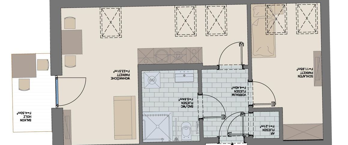 Exklusiv für betreutes Wohnen: Geförderte Altbauwohnung mit Balkon - Foto 1