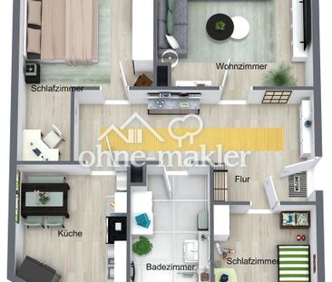 Großzügige 3-R.-DG-Wohnung – Erstbezug nach hochwertiger Sanierung - Photo 5