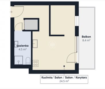 Dwupokojowe mieszkanie na wynajem - Фото 5