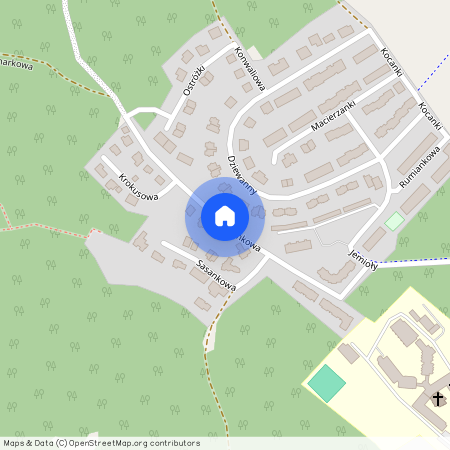 ul. Poziomkowa, Redykajny, Olsztyn, warmińsko-mazurskie