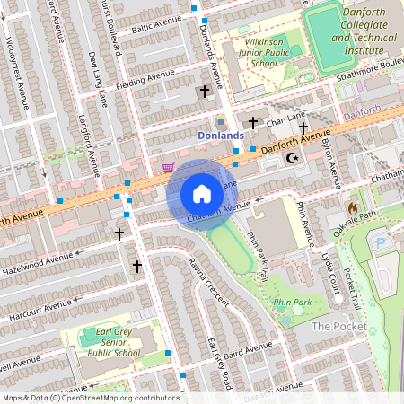 66 Chatham Avenue Unit# Rear, Toronto