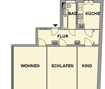 Mehr Innenstadt geht nicht - 3-Raum-Altbauwohnung - Photo 6