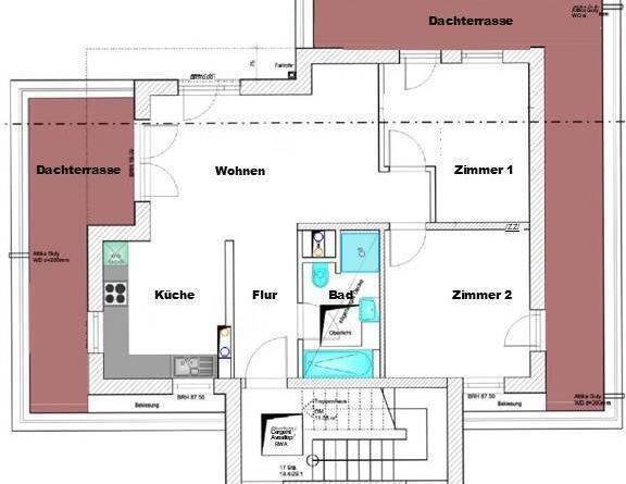 Biesdorf-Süd / Exklusive 3-Zimmer-Dachgeschosswohnung mit 2 Dachterrassen - Photo 1