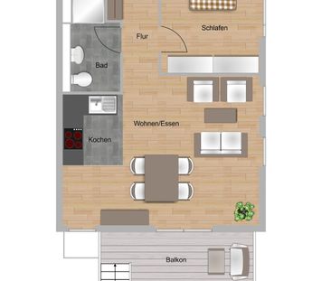 Elegante EG-Neubauwohnung mit 2 Zimmern und idyllischem Gartenanteil - Photo 4