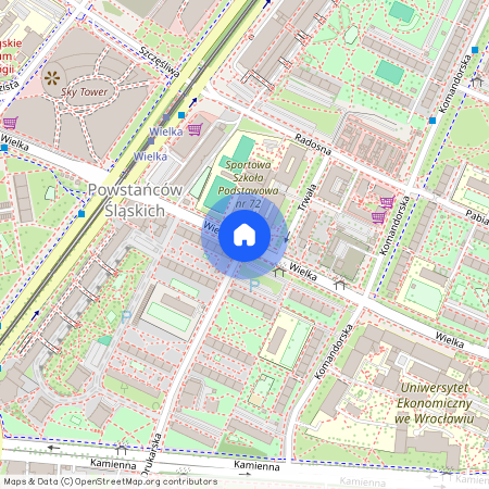 ul. Wielka, Powstańców Śląskich, Krzyki, Wrocław, dolnośląskie