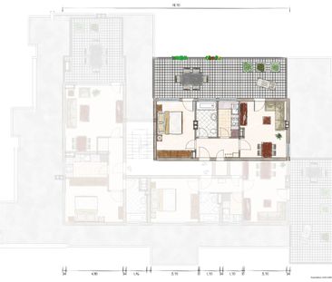 Perfekte Gelegenheit: 2-Zimmer-Wohnung mit riesiger Dachterrasse in Benrath! - Foto 3