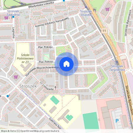 ul. Stanisława Wojciechowskiego, Stroszek - Dąbrowa Miejska, Bytom, śląskie