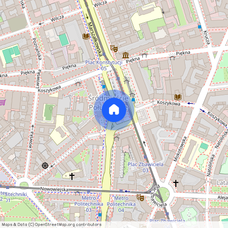 pl. Plac Konstytucji 2, Śródmieście Południowe, Śródmieście, Warszawa, mazowieckie