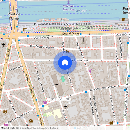 Rue Malar, Francja, Paris