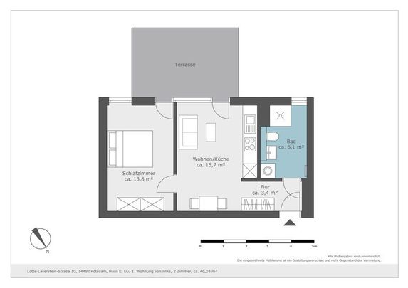 Ihre neue Wohnung: praktische 2-Zimmer-Wohnung - Foto 1