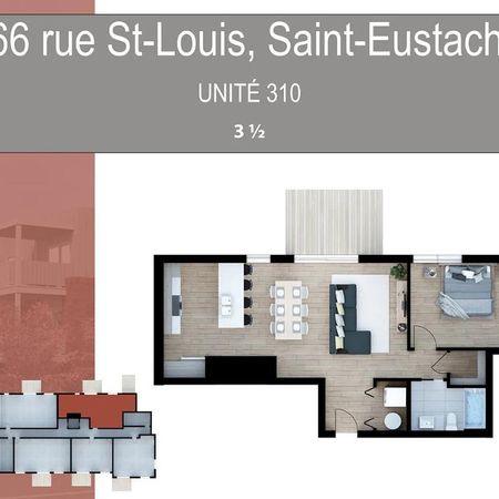 Appartements neufs 3 ½ à louer – Saint-Eustache - Photo 4