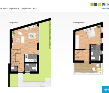 Townhouse als Maisonette-Wohnung mit Gartenanteil & Dachterrasse - ... - Photo 1
