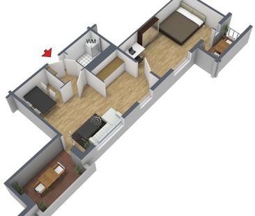 2-Raum-Wohnung Weißenfelser Straße 45 - Foto 1