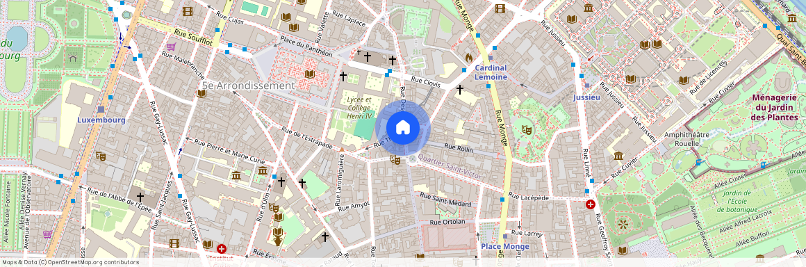 Rue Thouin et Rue Descartes 75005 Paris (5e arrondissement)