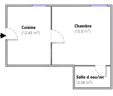 Appartement La Gaude 2 pièce(s) 31.28 m2 - Photo 2