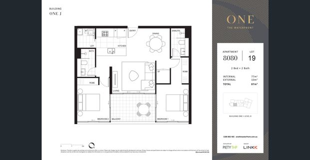 One The Waterfront - Modern two bedroom with park view - Photo 1