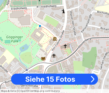 Großzügige 2-Zimmer-Wohnung in zentraler Lage in Göggingen - Foto 1