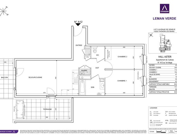 location Appartement T3 DE 64.22m² À THONON LES BAINS - Photo 1