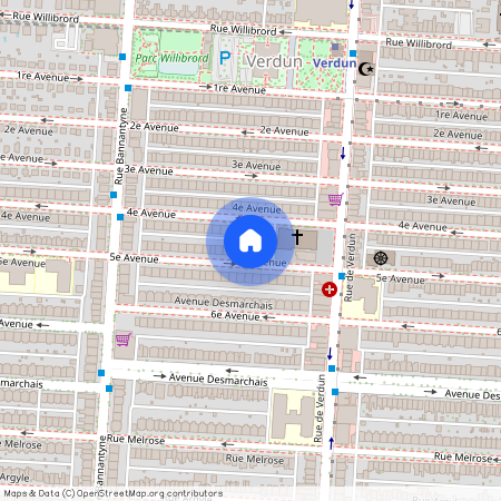 711 5e Avenue H4G2Z4 Montréal (Verdun/Île-des-Soeurs) Montréal Verdun