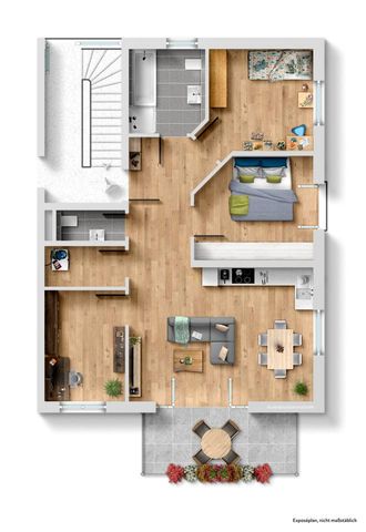 4- Zimmer Wohnung in Mühlingen inkl. Garage und Stellplatz - Foto 5