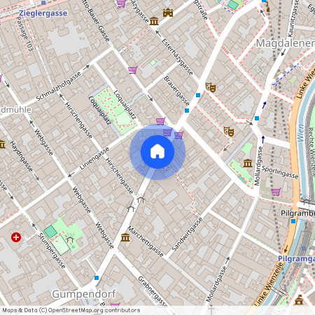 Loquaiplatz, Gumpendorfer Straße, Wienzeile, Naschmarkt, 1060, Wien