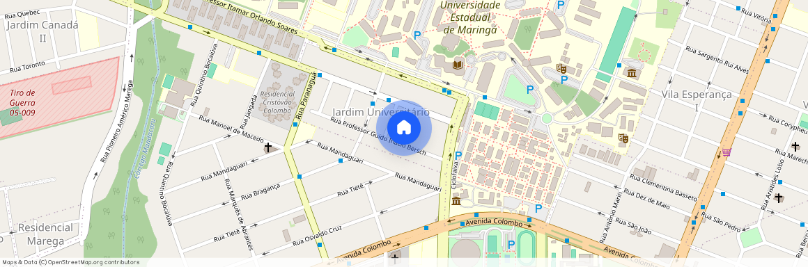 Rua Professor Carlos Weiss, 25, Maringá, Maringá - PR, 87020-310, Brazil