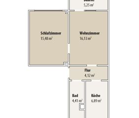 2-Raum-Wohnung in Debschwitz mit Balkon, Dusche und Aufzug - Foto 2