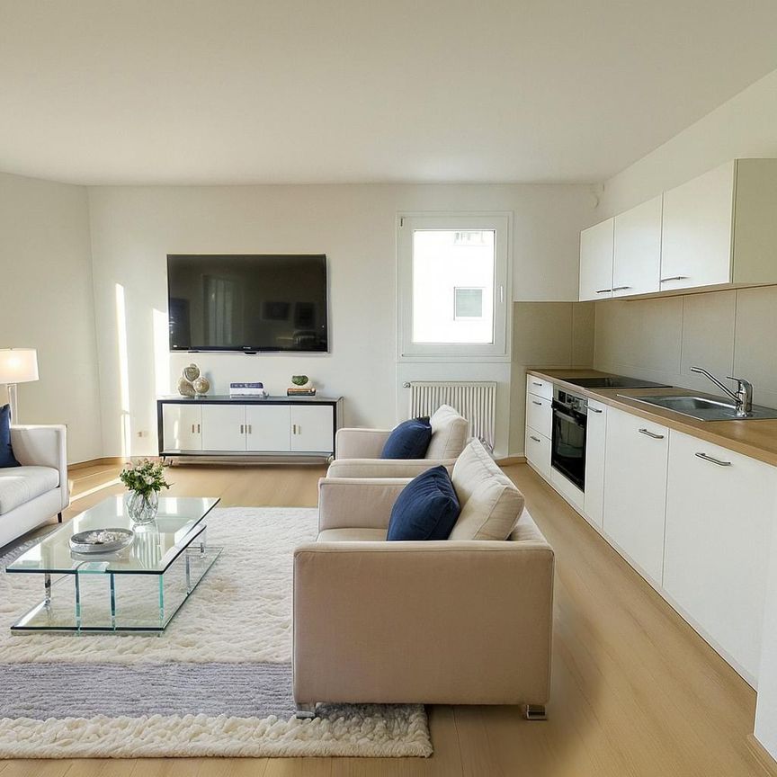 Exklusiver Erstbezug: Stilvolle 2-Raum-Wohnung mit Terrasse - Photo 1