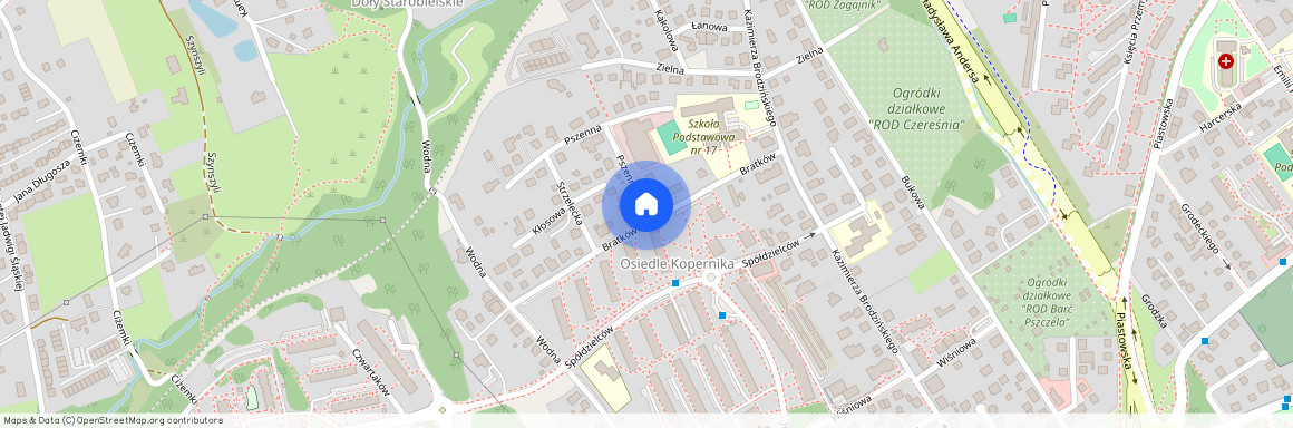 ul. Bratków, Osiedle Kopernika, Bielsko-Biała, śląskie