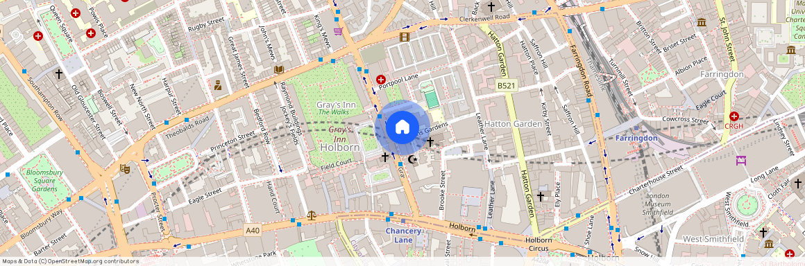 Baldwins Gardens, Clerkenwell, EC1N