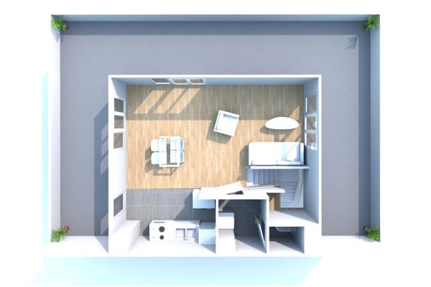 À louer, appartement duplex F4 à Rouen Rive Gauche - Photo 1