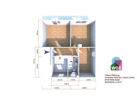 Sie könnten der Erste sein - sanierte 3 Raumwohnung. - Photo 4