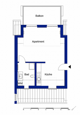 Exklusive Wohnung mit Einbauküche, Design-Bodenbelag und Stellplatz - Photo 1